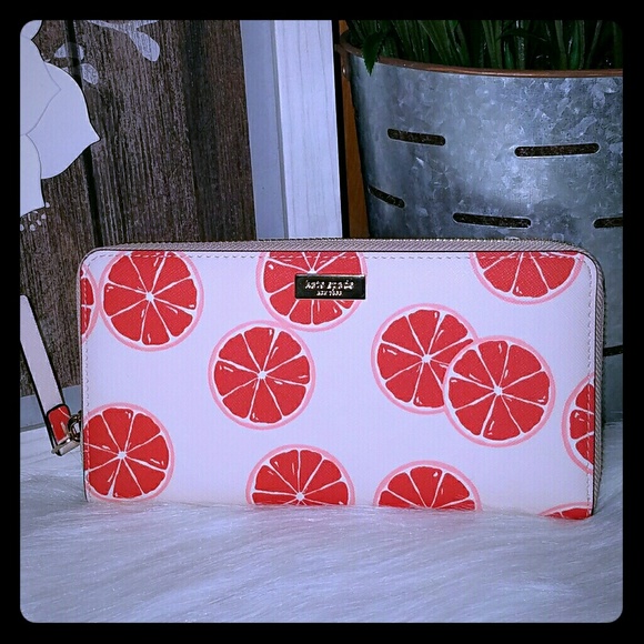Kate spade Handbags - Kate spade grapefruit neda wallet